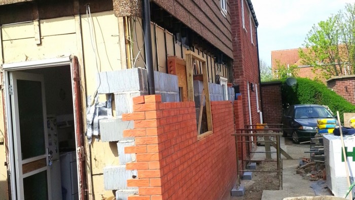 New cavity wall Airey - new cavity wall Airey New cavity wall Airey - new cavity wall Airey