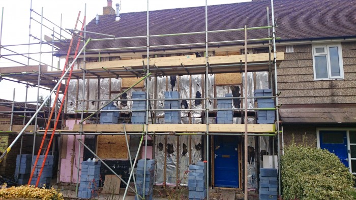 Airey panels and posts removed Airey panels and posts removed